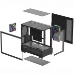 Корпус Deepcool CG380 3F Black R-CG380-BKAGM3-G Mini-Tower
