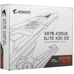 Материнская плата Gigabyte X870 AORUS ELITE X3D ICE ATX, AMD AM5