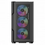 Корпус 1STPLAYER T7 P Black T7-P-BK-4F7 (Mid-Tower)