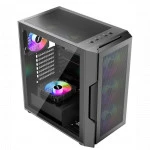 Корпус 1STPLAYER T7 P Black T7-P-BK-4F7 (Mid-Tower)