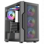 Корпус 1STPLAYER T7 P Black T7-P-BK-4F7 (Mid-Tower)