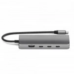 Док-станция Satechi USB-C Multiport Adapter V3 Space Gray (ST-P8KEM)