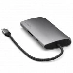 Док-станция Satechi USB-C Multiport Adapter V3 Space Gray (ST-P8KEM)