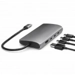Док-станция Satechi USB-C Multiport Adapter V3 Space Gray (ST-P8KEM)