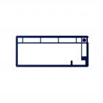 Аксессуар для ПК и Ноутбука HyperX Запчасть к клавиатуре верхняя панель Alloy Rise 75 - Navy Blue 85U15AA