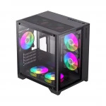 Корпус GameMax Infinity Mini 7 ARGB Fans + Controller Black 9101-0000R0191 Mini-Tower