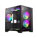 Корпус GameMax Infinity Mini 7 ARGB Fans + Controller Black 9101-0000R0191 Mini-Tower