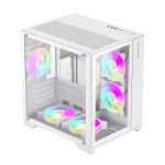 Корпус GameMax Infinity Mini 7 ARGB Fans + Controller White 9101-0000R00190 (Mini-Tower)