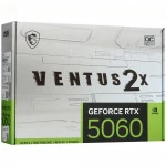 Видеокарта MSI GeForce RTX 5060 VENTUS 2X WHITE OC RTX 5060 8G VENTUS 2X OC WHITE (8 ГБ)