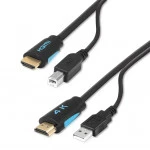 Кабель интерфейсный SmartBuy Кабель KVM USB+HDMI, 4K, 1.5m, TeslaSmart 0012547