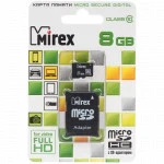 Флеш (Flash) карты Mirex microSDHC [13613-AD10SD08] 8 ГБ