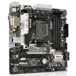 Материнская плата ASRock AB350M PRO4 AB350M Pro4 (Micro-ATX, AMD AM4)
