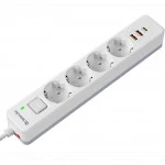 Сетевой фильтр Defender DFS-141 White 99433
