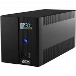Источник бесперебойного питания Powercom Raptor Plus LCD RPT1200EULCD 1200 ВА, 720 Вт