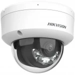 IP видеокамера Hikvision DS-2CD2123G2-LIS2U(2.8MM) Купольная, Уличная, Проводная, Фиксированный объектив, 2.8 мм, 1/2.7", 2 Мп ~ 1920×1080 Full HD