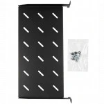 Полка для серверного шкафа Hyperline Полка угловая с перфорацией 19", 1U, ширина 440 мм, глубина 250 мм TAL3-1U-250-RAL9005