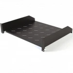 Полка для серверного шкафа Hyperline Полка угловая с перфорацией 19", 2U, ширина 440 мм, глубина 400 мм TAL3-2U-400-RAL9005