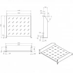 Полка для серверного шкафа Hyperline Полка угловая с перфорацией 19", 2U, ширина 440 мм, глубина 400 мм TAL3-2U-400-RAL9005