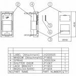 Кабельный канал Hyperline Вставка 45x22,5 (аналог Mosaic) для 1 модуля формата Keystone Jack со шторкой SIP2-1K-M45-22.5