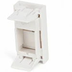 Кабельный канал Hyperline Вставка 45x22,5 (аналог Mosaic) для 1 модуля формата Keystone Jack со шторкой SIP2-1K-M45-22.5