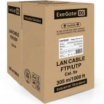 Кабель витая пара ExeGate Кабель UTP 4 пары кат.5e бухта 305м EX281815RUS