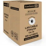 Кабель витая пара ExeGate Кабель UTP 4 пары кат.5e бухта 305м EX264556RUS