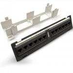 Патч-панель Hyperline PPW-12-8P8C-C5E 12 портов, Flat, Cat. 5e