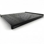 Полка для серверного шкафа Hyperline Полка стационарная глубина 650 мм, с боковым креплением, нагрузка до 20 кг TSH3L-650-RAL9004