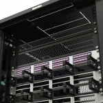 Аксессуар для серверного шкафа Hyperline Фальш-панель перфорированная 1U цвет черный BPD-1-RAL9005