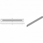 Аксессуар для серверного шкафа Hyperline Фальш-панель перфорированная 1U цвет черный BPD-1-RAL9005