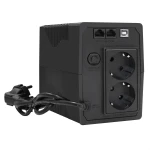 Источник бесперебойного питания ExeGate Power Back BNB-1000.LED.AVR.2SH.RJ.USB EX292786RUS 1000 ВА, 550 Вт