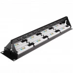 Патч-панель WRline WR-PL-48-C5E-D 48 портов, STP, Cat. 5e