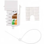 Коннектор WRline Вставка Keystone Jack RJ-45 90 градусов категория 5e неэкранированная заделка тип 110 цвет белый WR-KJ-RJ45-C5E-90