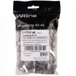 Коннектор WRline Коннектор RJ-45 под витую пару категория 5e экранированный универсальный (100 шт в упак.) WR-8P8C-5E-SH