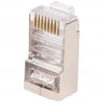 Коннектор WRline Коннектор RJ-45 под витую пару категория 5e экранированный универсальный (100 шт в упак.) WR-8P8C-5E-SH