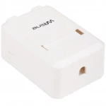 Аксессуар для кабельных сетей WRline Корпус настенной розетки для установки 1-ой вставки типа Keystone Jack цвет белый WR-MB-1