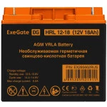 Сменные аккумуляторы АКБ для ИБП ExeGate HRL 12-18 EX285662RUS 12 В