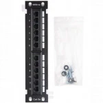 Патч-панель WRline Патч-панель настенная 12 портов RJ-45 категория 5е с подставкой WR-PL-12-C5E-WL-D (12 портов, UTP, Cat. 5e)