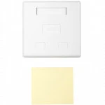 Сетевая розетка Hyperline сетевая розетка RJ-45 кат.6 FTP белая SB1-2-8P8C-C6-SH-WH