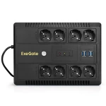 Источник бесперебойного питания ExeGate Neo NNB-650.LED.AVR.8SH.CH EX295011RUS 650 ВА, 390 Вт