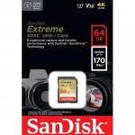 Флеш (Flash) карты SanDisk Extreme UHS-I Class 3 V30 SDSDXV2-064G-GNCIN 64 ГБ