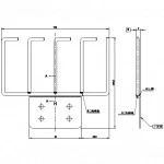 Аксессуар для серверного шкафа Hyperline Кабельная гребенка 4U металлическая CMW-4U-CMB