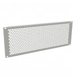 Аксессуар для серверного шкафа Hyperline Фальш-панель перфорированная на 4U, цвет серый (RAL 7035) BPD-4-RAL7035