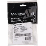 Коннектор WRline Вставка Keystone Jack RJ-45 90 градусов категория 5e неэкранированная заделка тип 110 цвет черный WR-KJ-RJ45-C5E-90-SW-BK