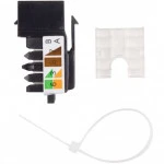 Коннектор WRline Вставка Keystone Jack RJ-45 90 градусов категория 5e неэкранированная заделка тип 110 цвет черный WR-KJ-RJ45-C5E-90-SW-BK