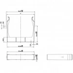 Кабельный канал Hyperline Панель-заглушка для патч-панелей PPTR 1 слот пластиковая PPTR-CSS-BLANK-PL-BK