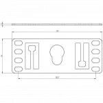 Аксессуар для серверного шкафа Hyperline Кронштейн 1U Т-пазы и с перфорацией под крепеж типа "монетка" (8 шт. в комплекте) PMR-1U-TM-RAL9005