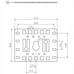 Аксессуар для серверного шкафа Hyperline Кронштейн 2U, Т-пазы + крепеж типа "монетка" (4 шт. в комплекте) PMR-2U-TM-RAL9005
