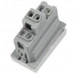 Кабельный канал Hyperline Выключатель 1М 45x22.5мм белый M45/2-SW-WH