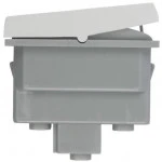 Кабельный канал Hyperline Выключатель 1М 45x22.5мм белый M45/2-SW-WH